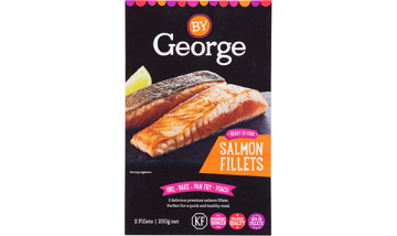 By George Frozen Natural Salmon Fillets
