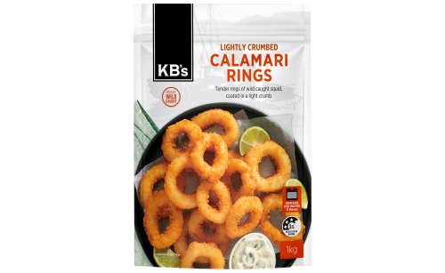 KB's Lightly Crumbed Calamari Rings