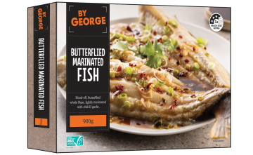 By George Butterflied Marinated Fish