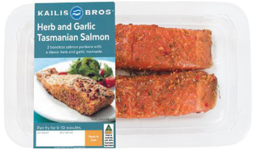 Kailis Bros Garlic and Herb Salmon Portions